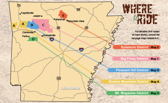 ride ohv tails arkansas