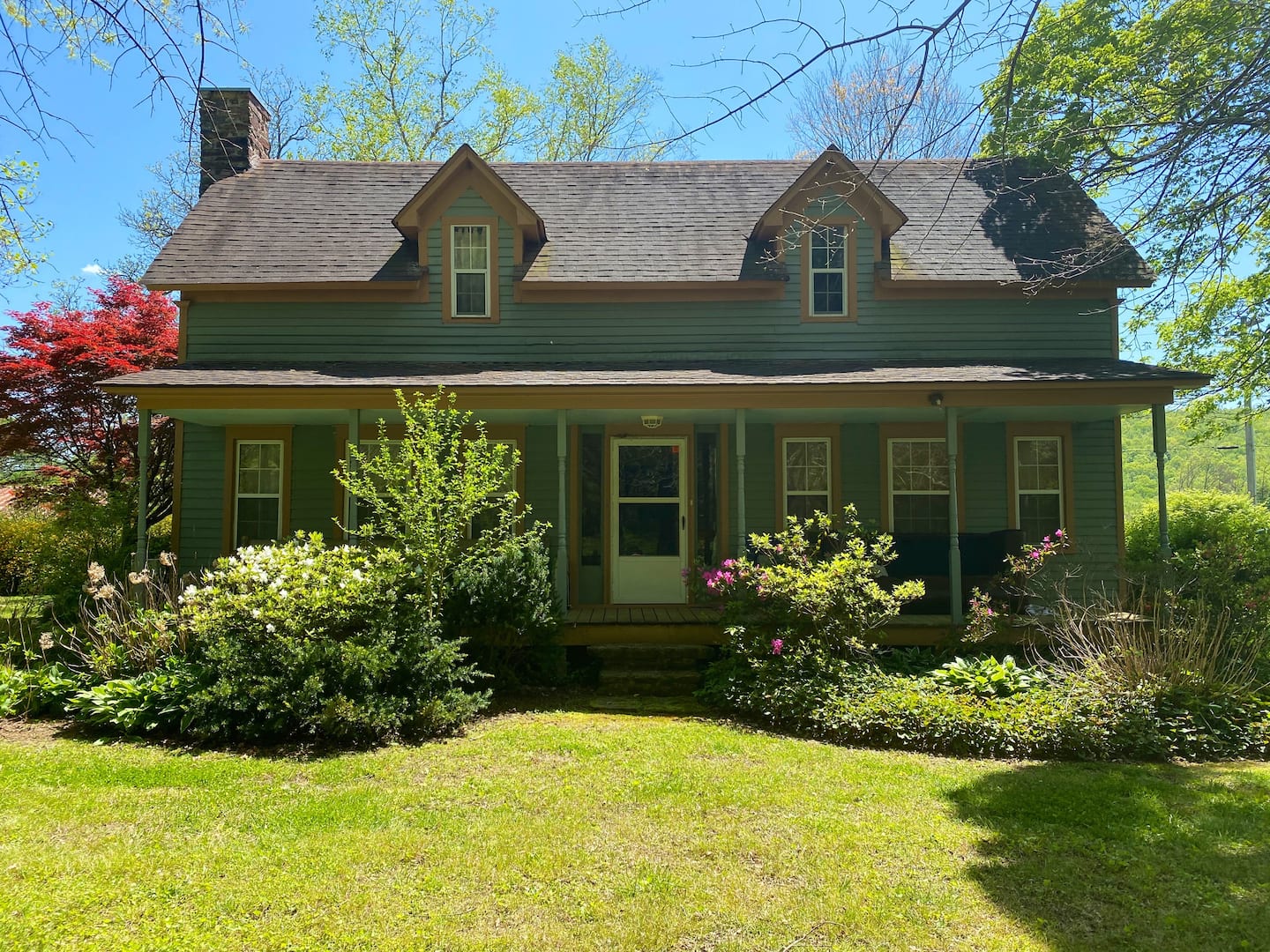 Pig Trail / Hwy 23 shot showing motorcycles or the sweeping curves through the national forest